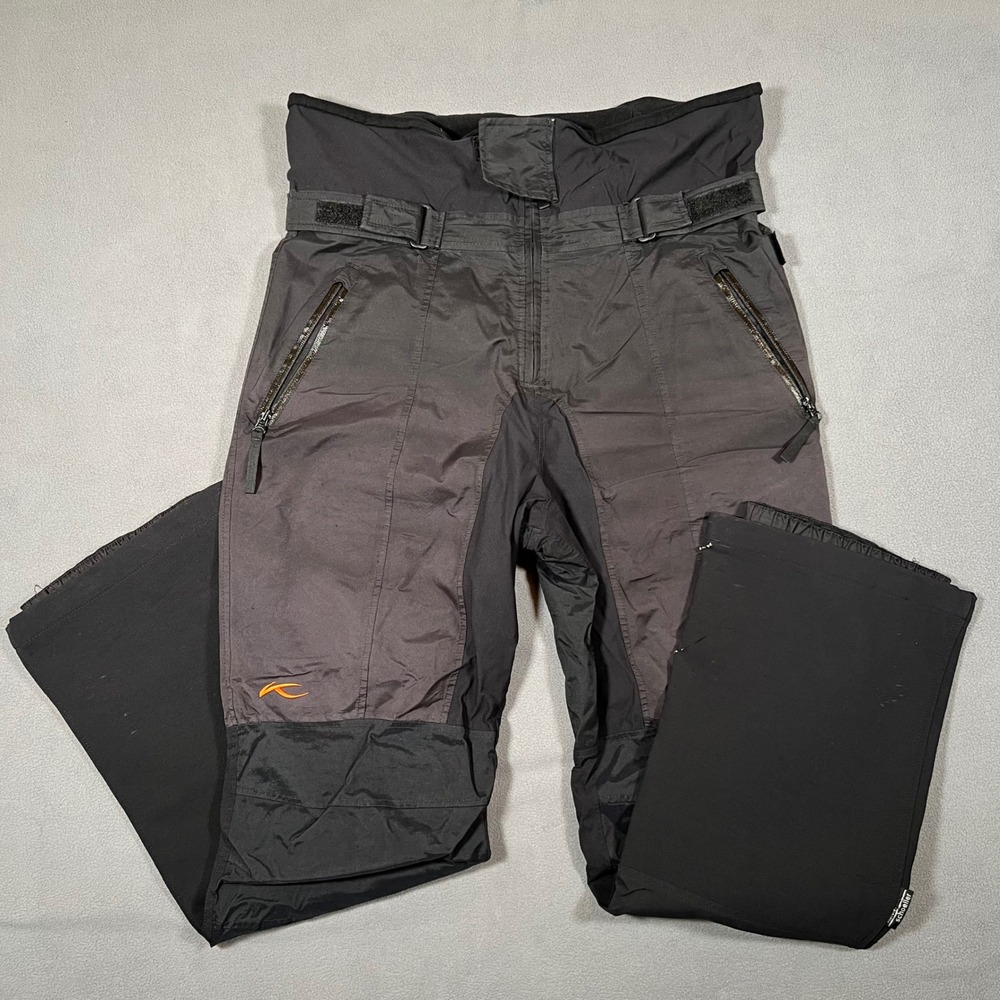 KJUS Formula Ski Pants Mens XL Black Snowboard Insulated Lined Schoeller Outlast